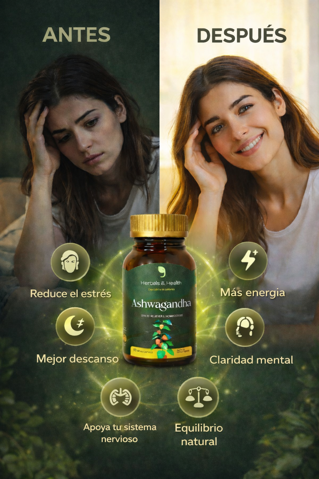Ashwagandha – Reduce el Estrés, Mejora tu Sueño y Recupera tu Energía